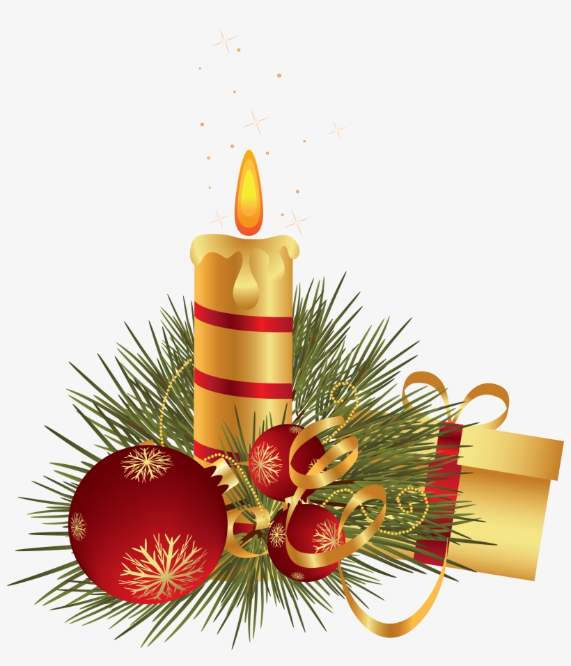 Melting Candle Clipart Solid - Christmas Candle Clip Art, transparent png download