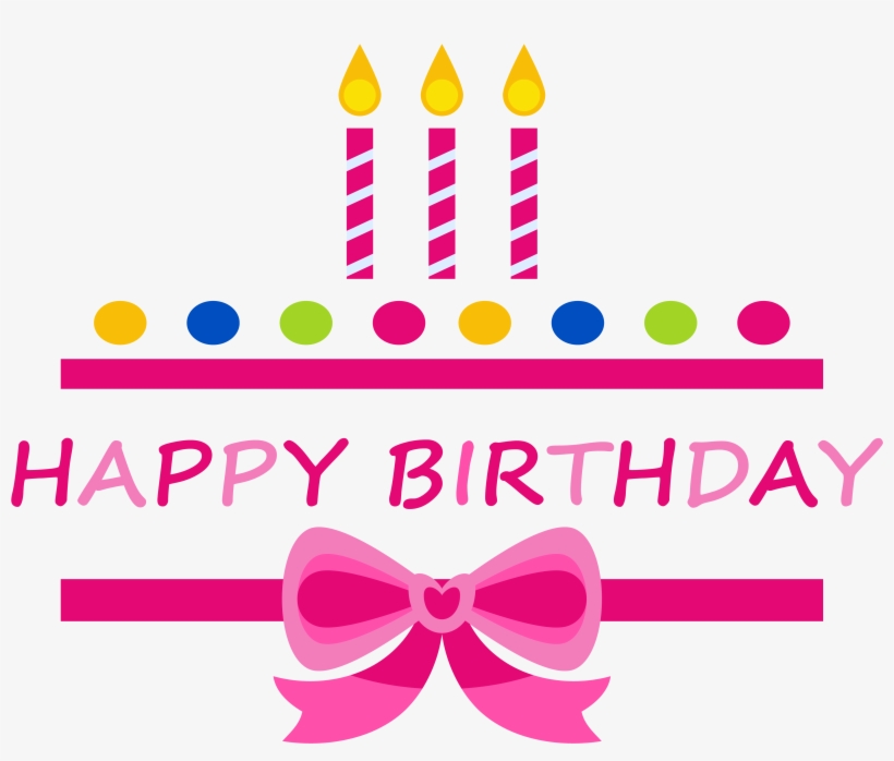 Candle Vector Brithday - Birthday Cake Graphic, transparent png download
