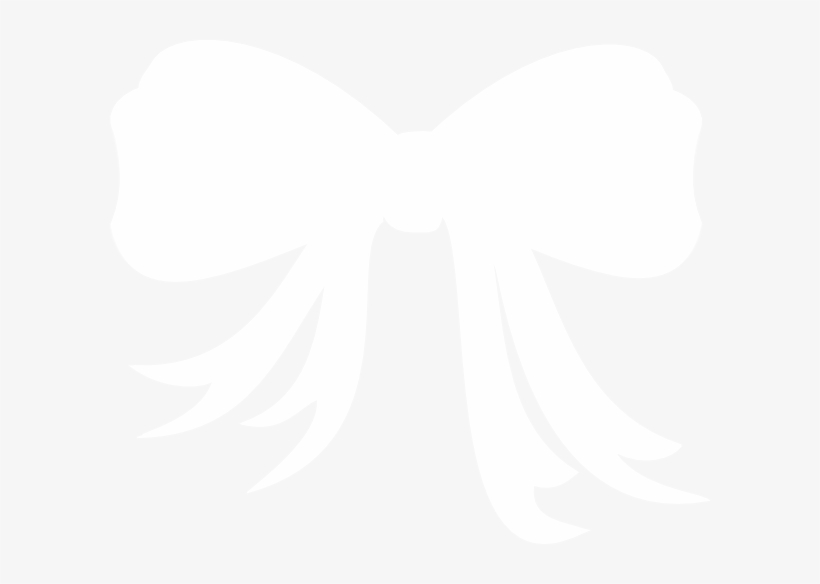 White Bow Clip Art At Clker - White Bow Clipart, transparent png download