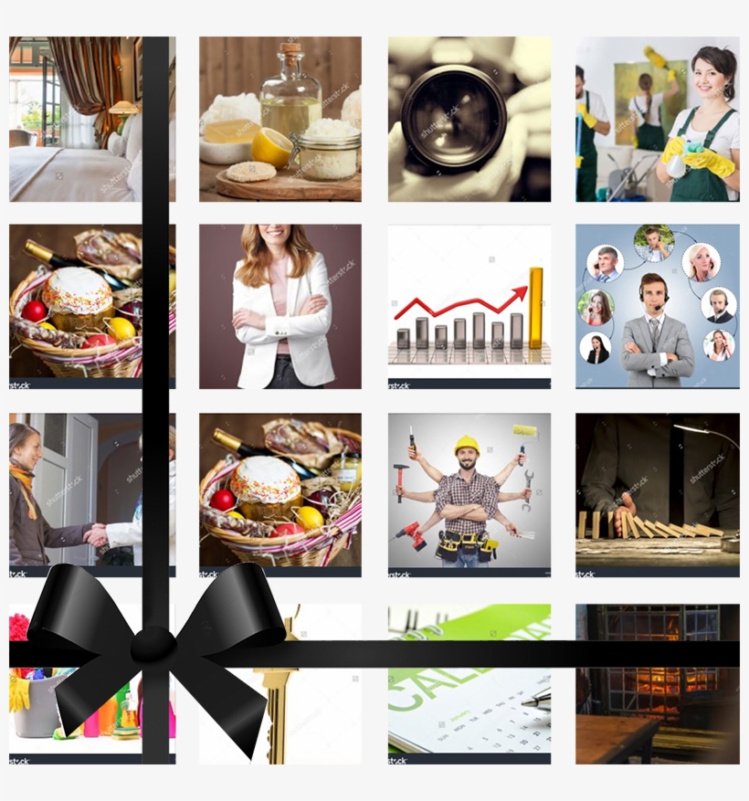 Services Montage Black Bow - Room, transparent png download