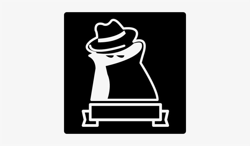 Famous Robber Symbol Of A Covered Person With A Ribbon - Robber Symbols, transparent png download