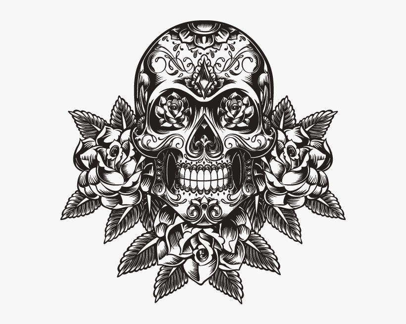 Download Tribal Skull Free Banner Transparent Stock - Tattoos Png, transparent png download