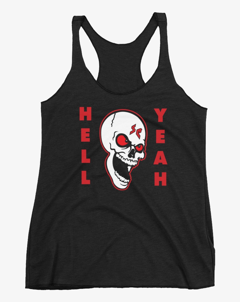 Stone Cold Steve Austin "hell Yeah" Women's Racerback - Love Bizarre Oddities Peek-a-boo Tank - Soft Triblend, transparent png download