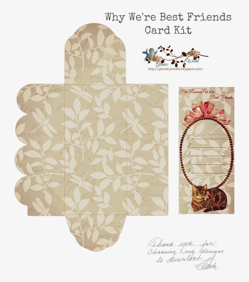 Displaying Why We R Best Friends Card Kit- Glenda's - Motif, transparent png download