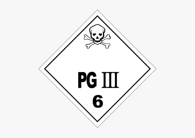 Hazmat Class 6 Poison Gas Iii - Poison And Infectious Substances, transparent png download