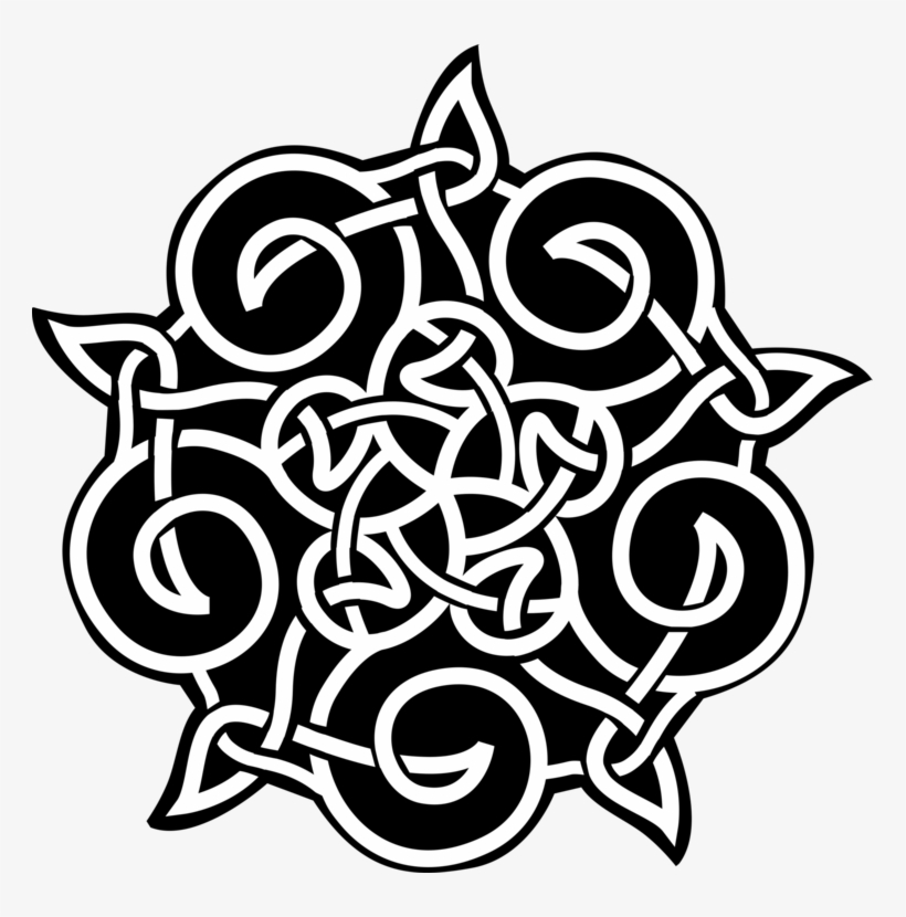 Celtic Knot Ornament Celts Celtic Art - Beautiful Celtic Knot Ornament 18k Gold Plated Round, transparent png download