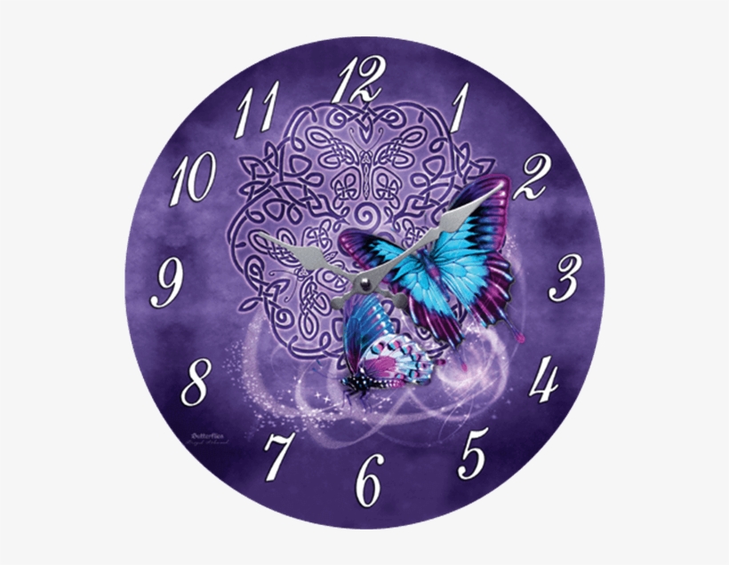 Celtic Butterfly Clock - Celtic Butterfly - Clock, transparent png download