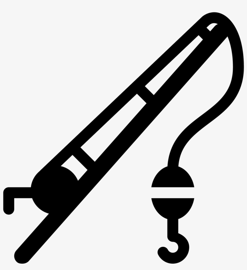 Fishing Pole Filled Icon - Wędka Icon, transparent png download