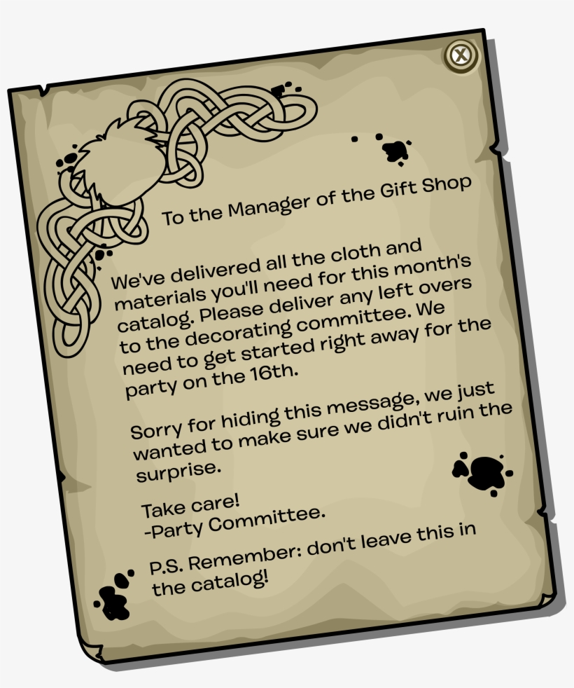 Penguin Style May 2008 Secret Message - Club Penguin, transparent png download