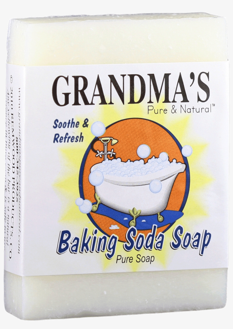 Grandma's Baking Soda Bar - Remwood Products Co. Grandma's Baking Soda Soap 4 Oz, transparent png download