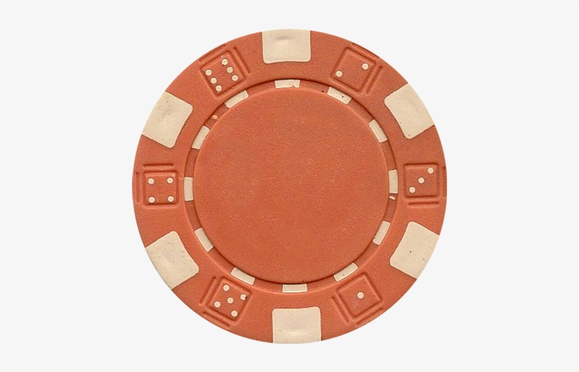 Clay Composite Dice Poker Chips 50 - Jeton Poker Orange, transparent png download