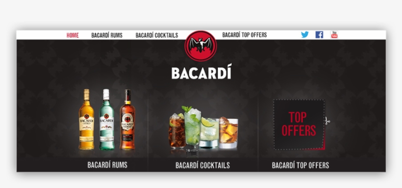 Bacardi Rum Uk - Bacardi, transparent png download