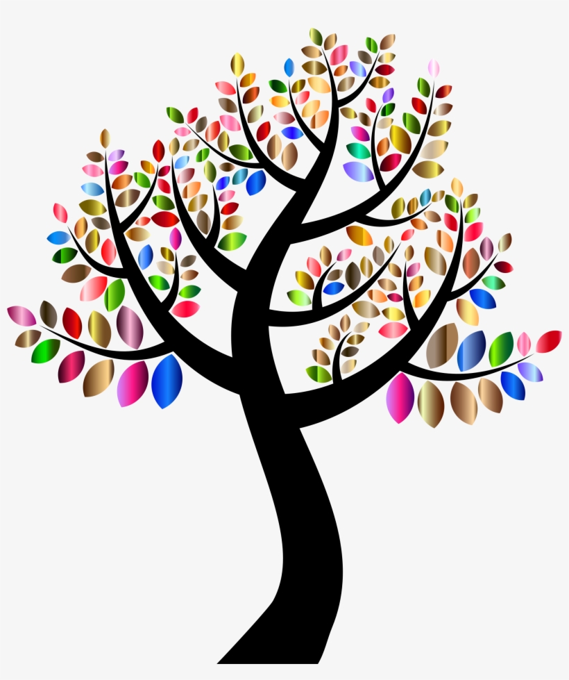 This Free Icons Png Design Of Simple Prismatic Tree, transparent png download