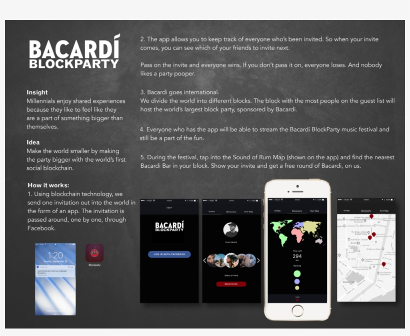 Backardi Block Party Board-01 - Miami Ad School, transparent png download