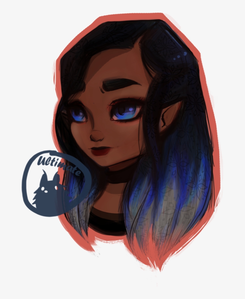 Clipart Library Download Girl Blue W Speed Paint Video - Painting, transparent png download