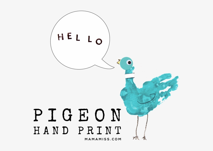 Inspired By Mo Willems Pigeon Hand Print - Delilahraedesigns Waxed Canvas Sea Serpent Coin Purse, transparent png download