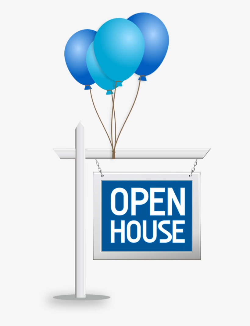 Las Vegas Open Houses - Blue Balloon Clip Art, transparent png download