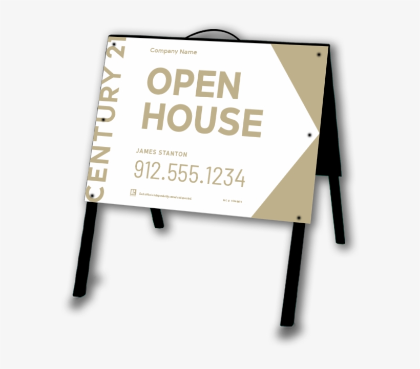 Open House Sign Lightweight Century 21® Tent Sign - Billboard, transparent png download