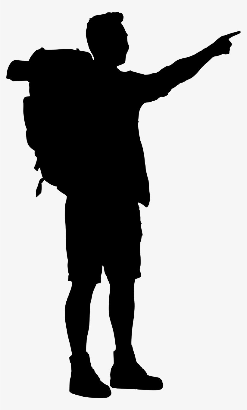 Travel, Silhouette, Traveller, Finger, Hiker - Traveller Silhouette, transparent png download