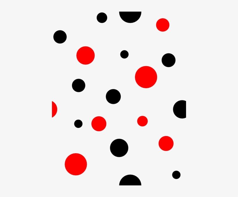 Graphic Freeuse Stock Red And Black Dots Clip Art At - Red Black And White Polka Dots, transparent png download