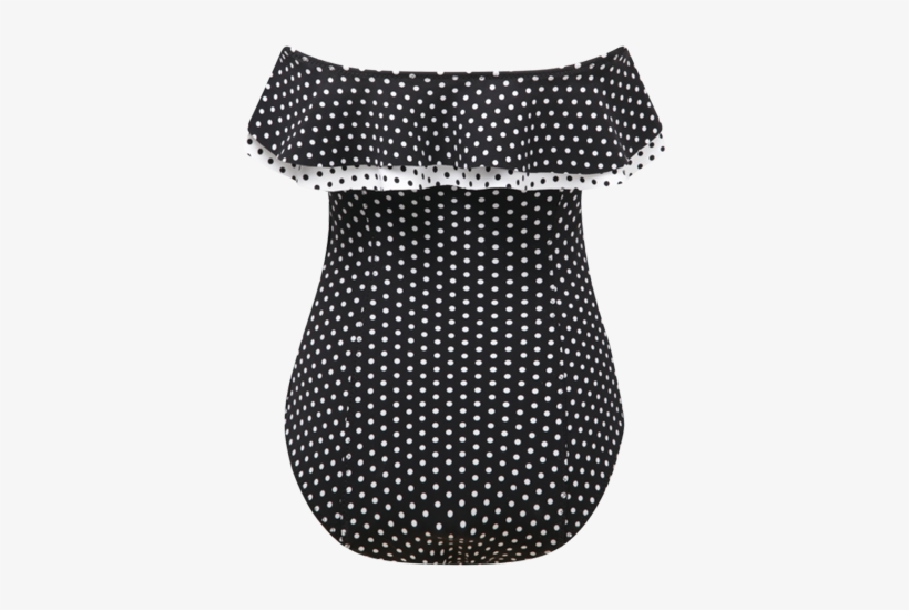 Sabine Polka Dot Bonded Maillot - Dress, transparent png download