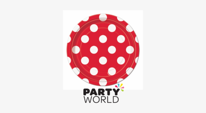 Polka Dot Paper Plates - Blue Polka Dots Dessert Plates|8 Pcs, transparent png download