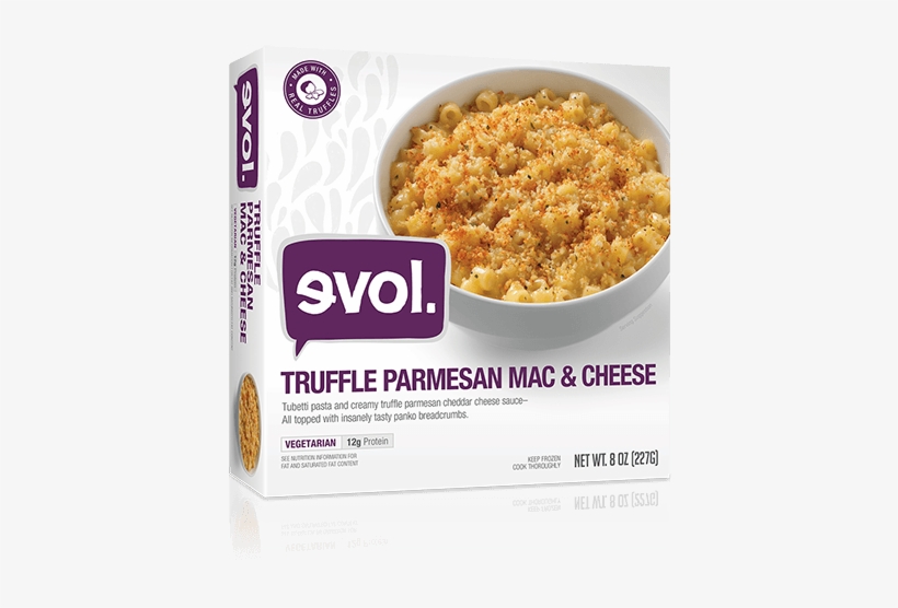 Evol Single Serve Macaroni & Cheese, Truffle Parmesan, - Evol Mac And Cheese, transparent png download