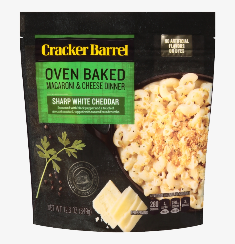 Sharp White Cheddar Oven Baked - Cracker Barrel Oven Baked Sharp Cheddar Macaroni, transparent png download