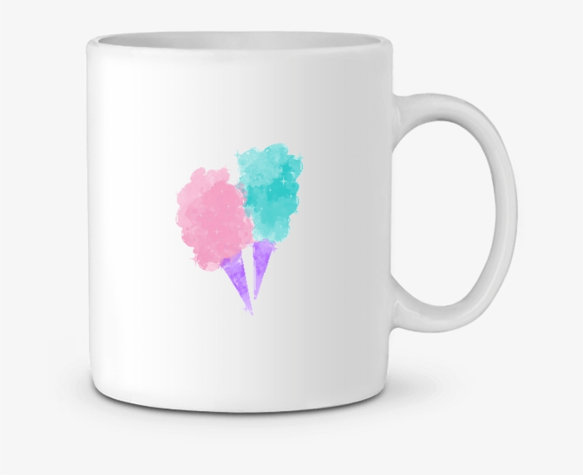 Mug En Céramique Watercolor Cotton Candy Par Pinkglitter - Mug, transparent png download
