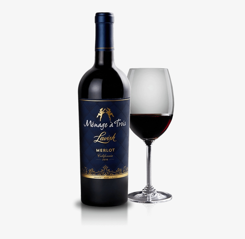 Wine Confession - Menage A Trois Lavish Merlot, transparent png download
