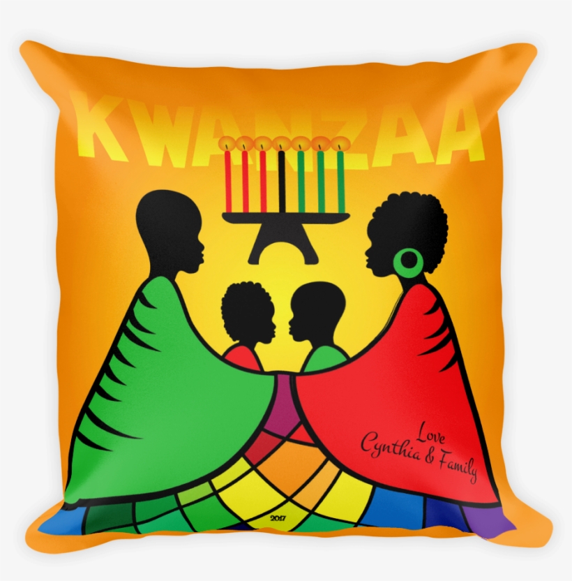 Happy Kwanzaa Kwanzaa Pillow - Kwanzaa, transparent png download