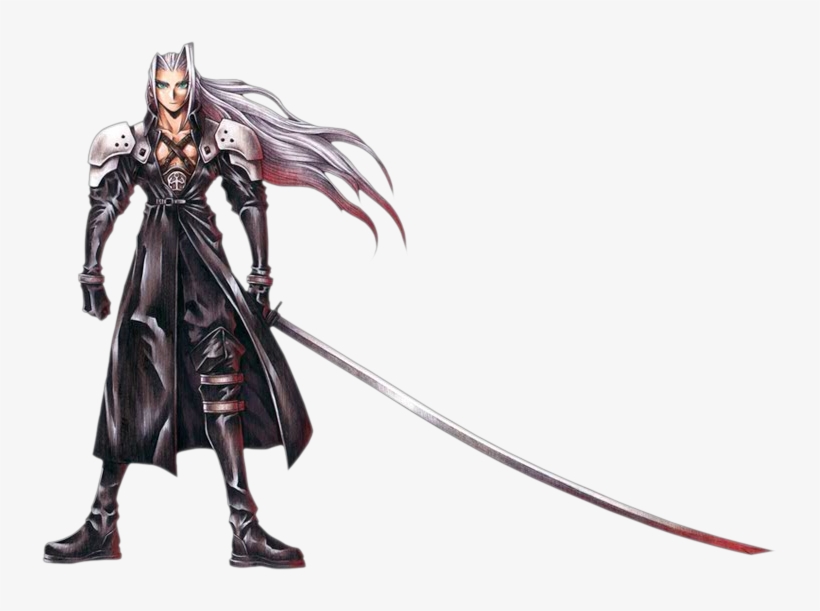 His Weapon Is The Sort Of Thing That Could Only Appear - Final Fantasy 7 Sephiroth, transparent png download
