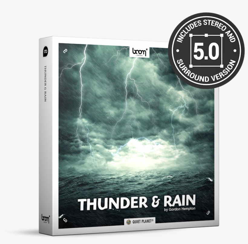 Thunder And Rain Nature Ambience Sound Effects Library - Sound Ideas Thunder And Rain Sound Effects, transparent png download