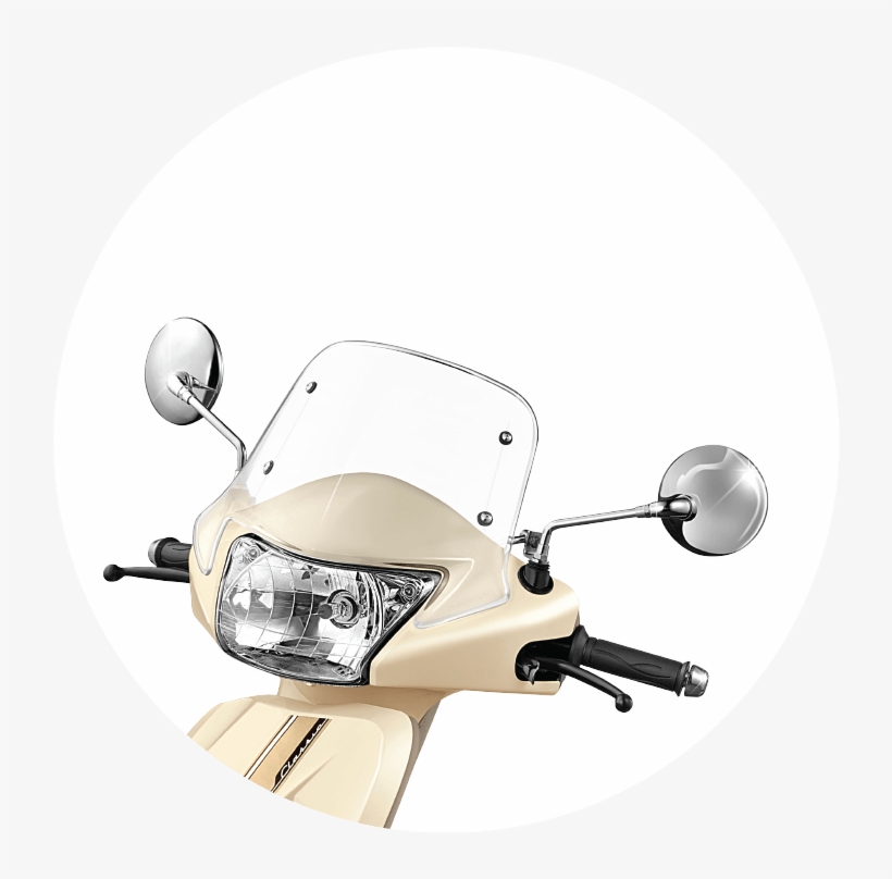 Tvs Jupiter Classic Edition Windshield & Mirror, transparent png download