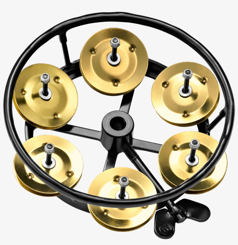 Meinl Thh1b Bk Professional Series Hi Hat Tambourine - Meinl Hi-hat Tambourine Black, transparent png download