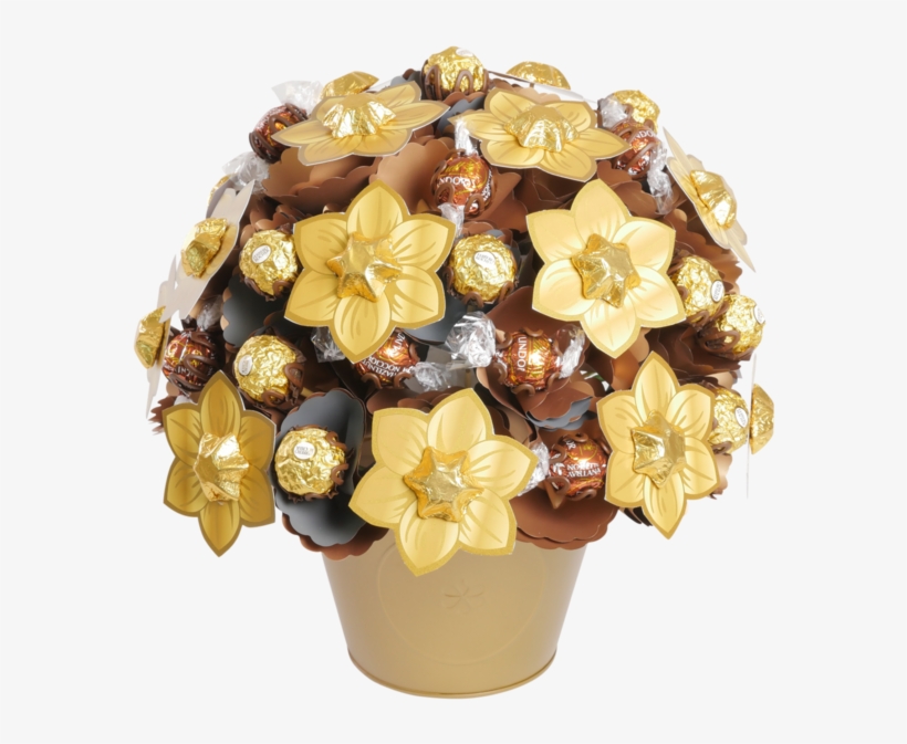 Golden Large Chocolate Bouquet - Chocolate, transparent png download
