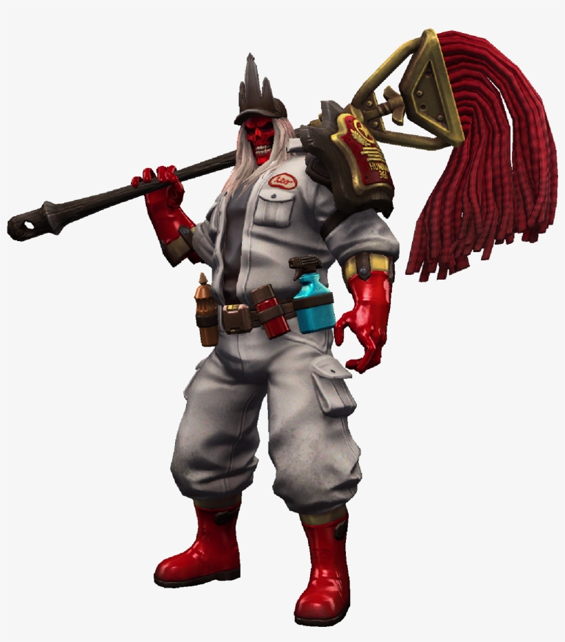 Red Janitor Leoric Janitor Skin Red - Portable Network Graphics Transparent PNG ...