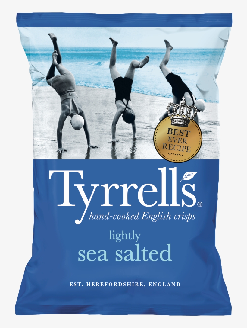 Tyrrells Chips Sea Salted, transparent png download