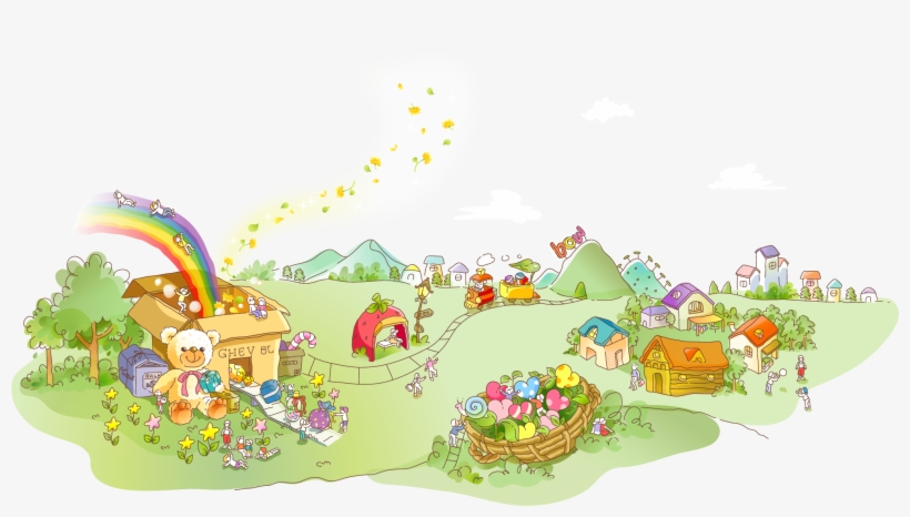 Picture Transparent Amusement Park Vector Elements - 矢量 图, transparent png download