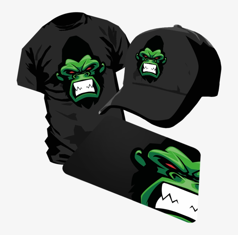 Clan Logo Vector Print L025 Gorilla Monkey Mascot - Snake Logo Sports, transparent png download