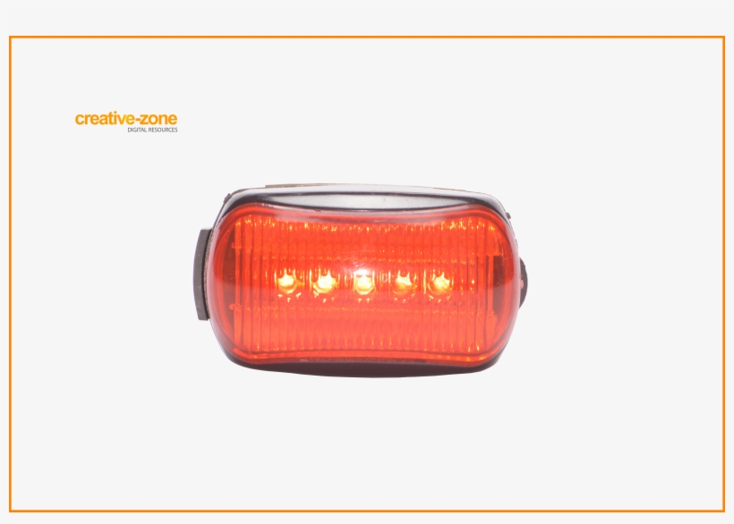 Led Taillight, Rear Light, Black-red, Turned On, Transparent, transparent png download
