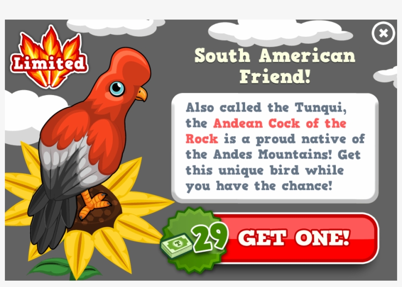 Andean Cock Of The Rock Modal - Cock Of A Rock, transparent png download