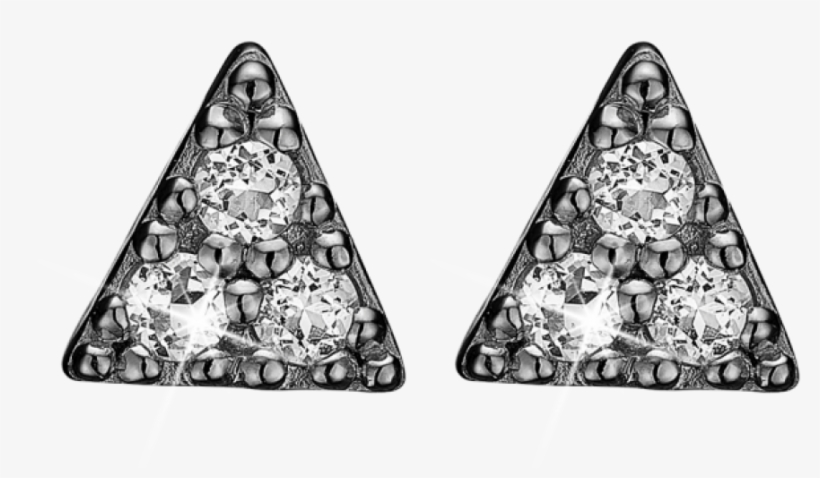 Christina Watches Icicles Ørestikker I Sortrhodineret - Earring, transparent png download