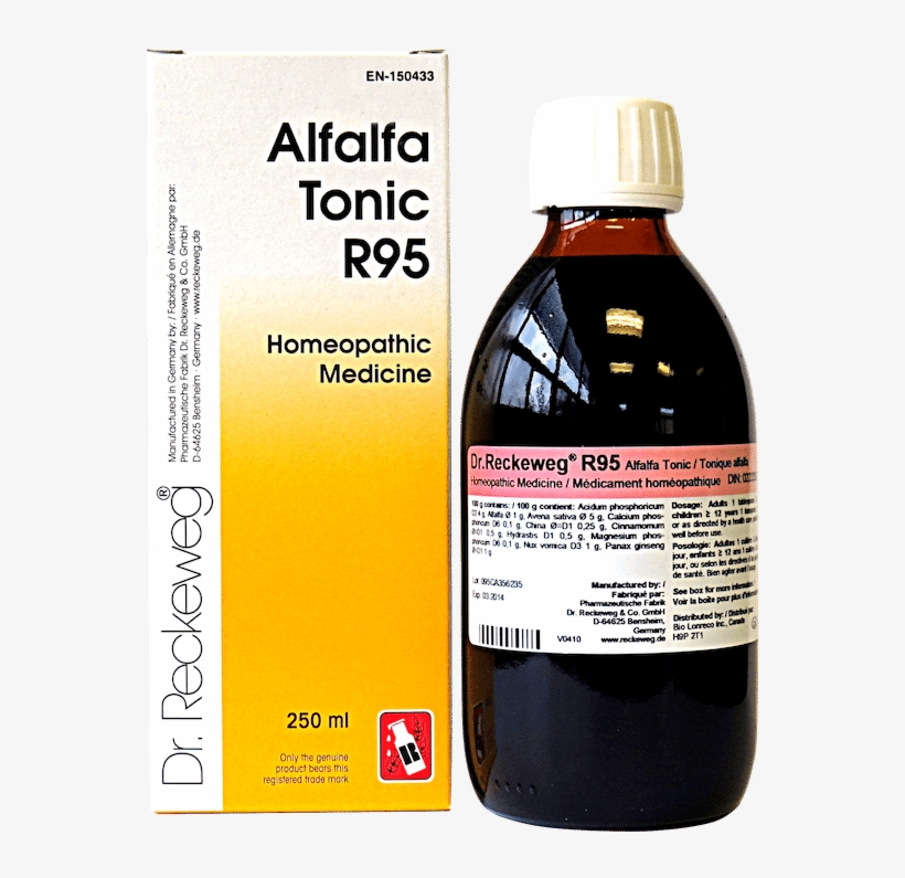 Reckeweg R 95 Alfalfa Tonic 500ml* - Dr Reckeweg Alfalfa Tonic, transparent png download