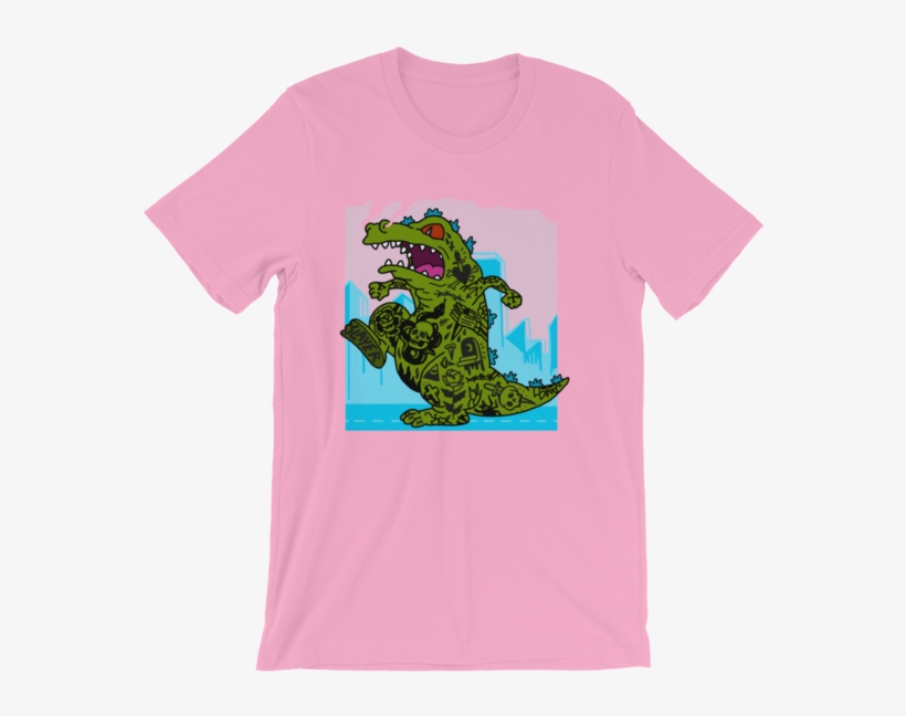 Reptar Inked Short Sleeve Unisex T Shirt - Xeggs The Official Peanut Butter Jelly Matching Friends, transparent png download