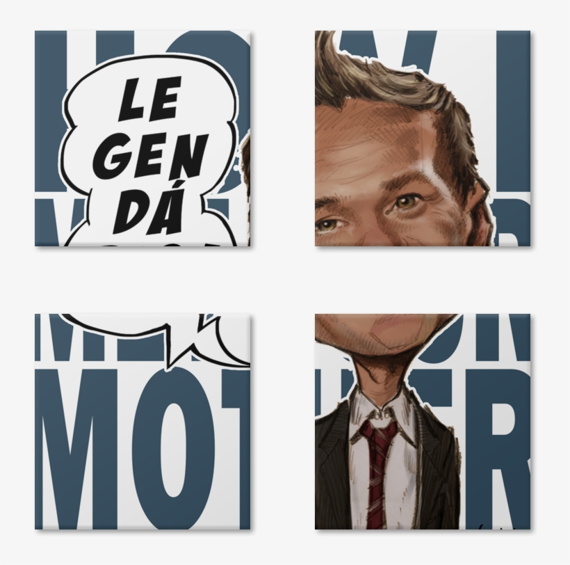 Magneto Barney Stinson De Wanderline Freitasna - Poster, transparent png download