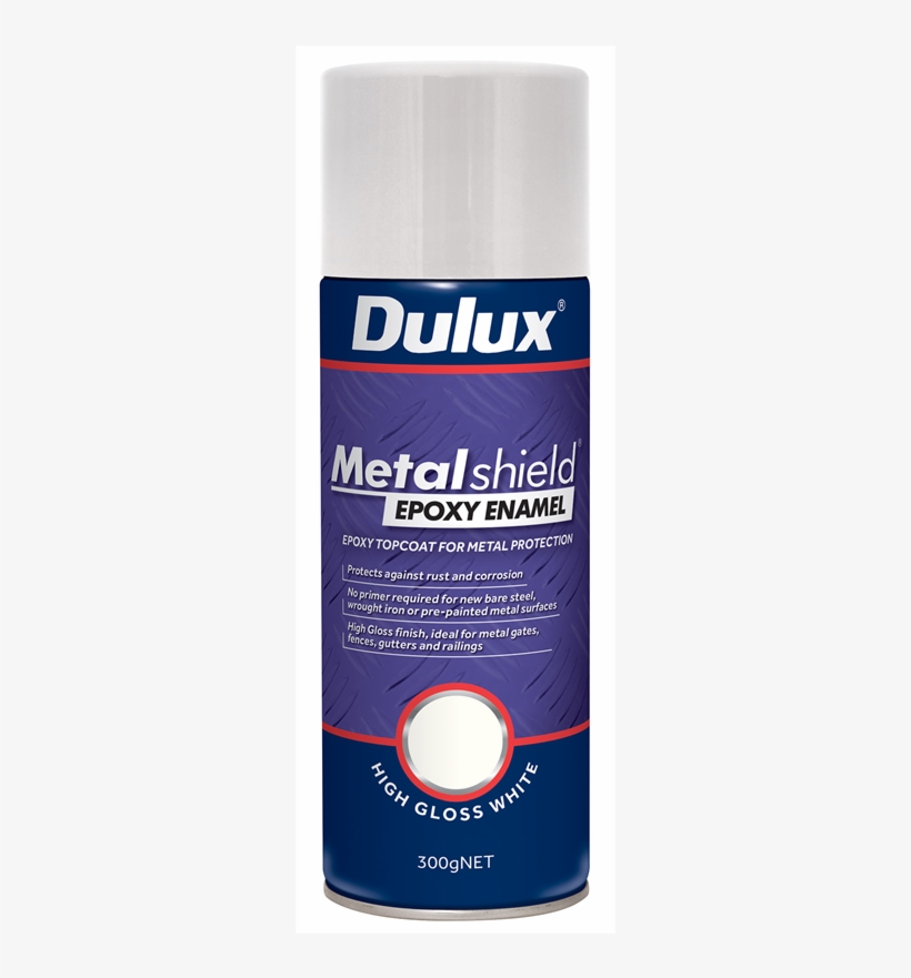 Metalshield Epoxy Paint - Aerosol - 300g - Flat - White, transparent png download