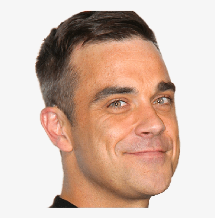 Robbie Williams Face - Robbie Williams Clipart, transparent png download