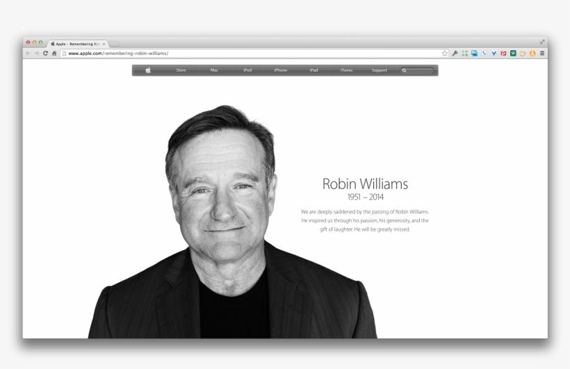 Robin Williams On Suicide, transparent png download