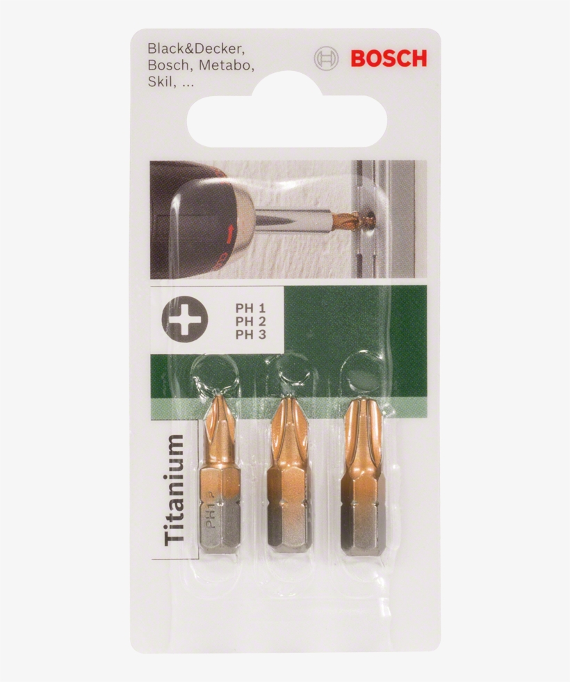 Bosch 2609255965 25mm Drill Bit Ph1/ Ph2/ Ph3 Titanium, transparent png download